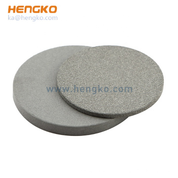 Hengko Hight Quality 316l Disco de filtro de metal sinterizado de acero inoxidable de acero inoxidable